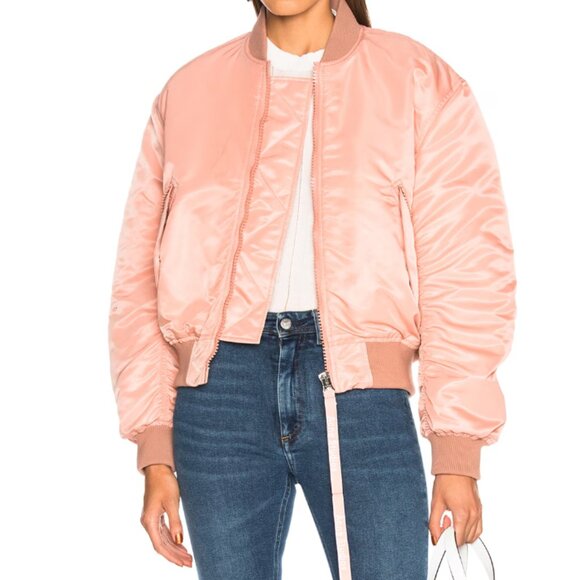 Acne Studios Bomber Jacket Dusty Rose Pink - Picture 2 of 12